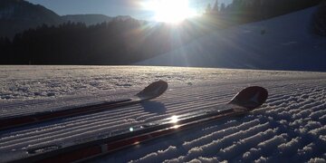 Beste Pistenbedingungen im Skigebiet Hochkössen.
